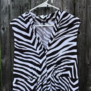 Zebra stripped dress